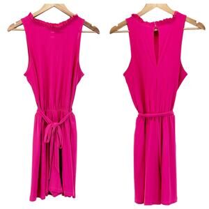 Nick and Nash Womens Romper Medium Shorts Fuchsia Feminine Flirty‎ Dopamine